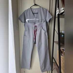 Figs Gray Women's Scrub top and pants